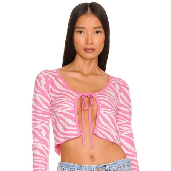 superdown Sweaters - Superdown Maime Tie Front Cardigan